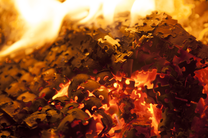 Burning Puzzle by CwieChanti via DeviantArt.com